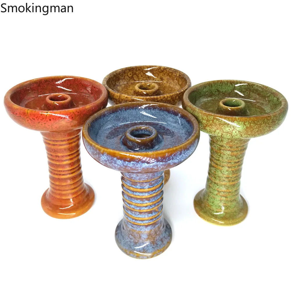Ceramic Hookah Tobacco Bowl For Shisha Hookahs Chicha Narguile Nargileh Art Hubblybubbly
