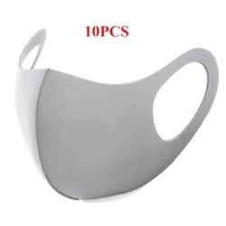 Advanced Anti - Dust & Odor - Resistant Face Mask with Foam Filtration for Enhanced Respiratory Protection (Gray - 10PCS)