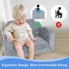 Children's sofa, foldable flip sofa chair with blanket, convertible Lounger playroom pull-out children's sofa 6