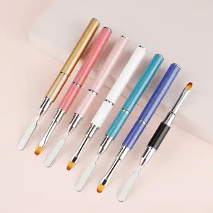 3Pcs French Stripe Nail Art Liner Brush Set Tips Ultra-thin Line Drawing  Pen Dual End UV Gel Painting Brushes Manicure Tools