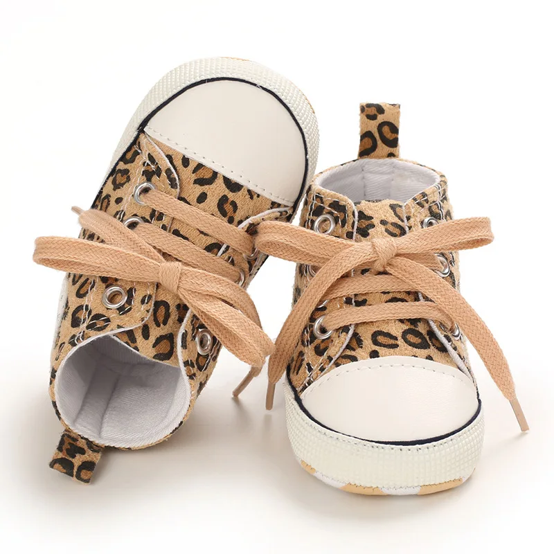 Leopard Print Baby First Walkers 1