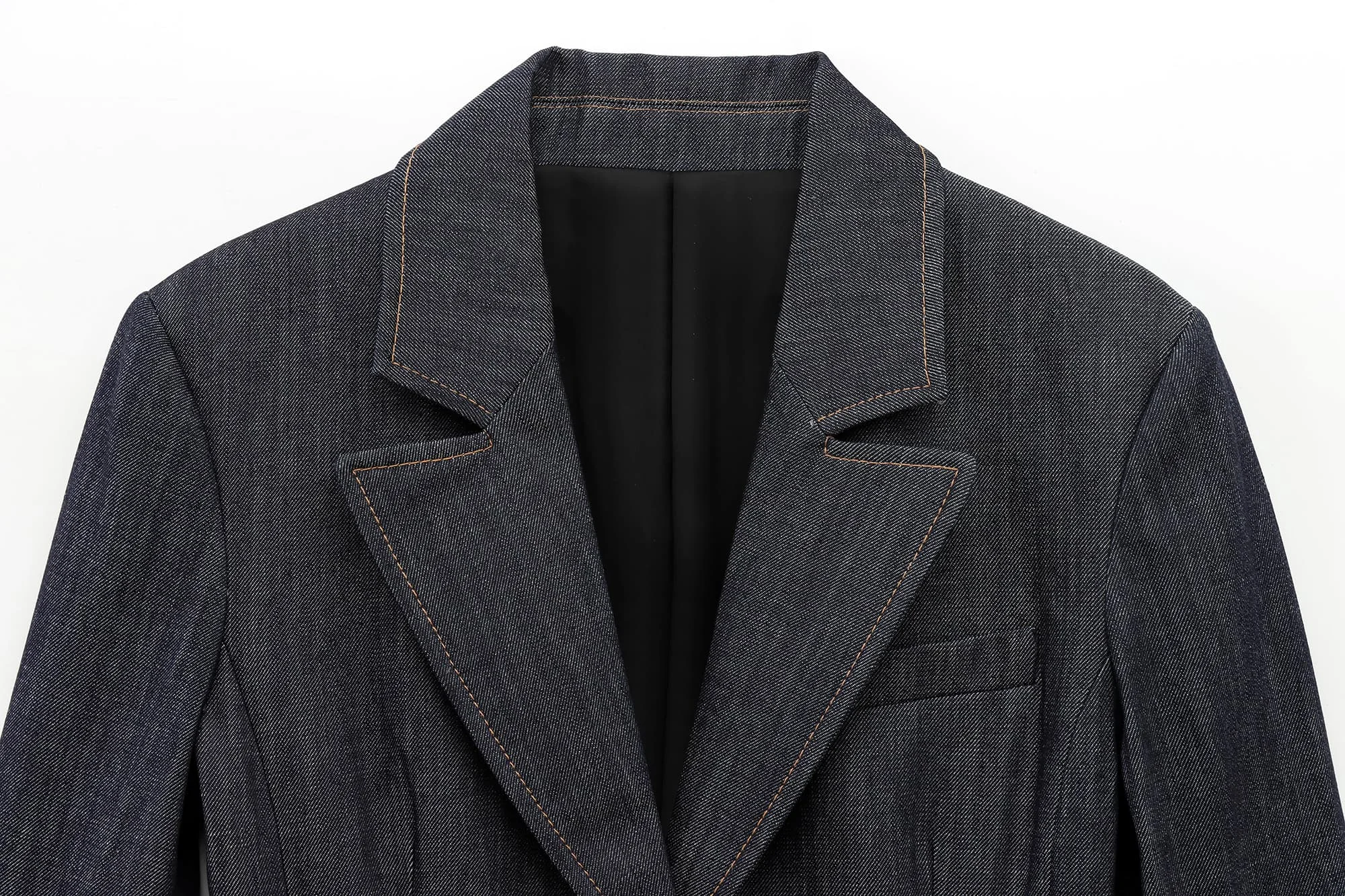 Women Casual Denim Blazer Coat Spring Autumn Female Single Breasted Long Sleeve Lapel Suit Jacket With Pockets New Fashion Outwe