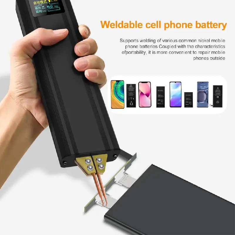 Portable Handheld Spot Welding Machine 80 Gears Spot Welder Adjustable  LCD Digital Display 18650 Battery Spot Welding 6