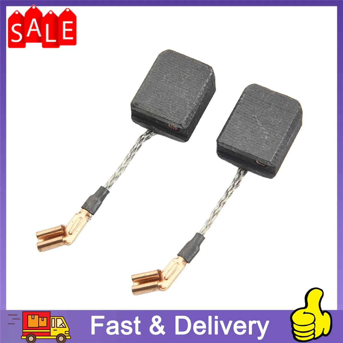 2Pcs Carbon Brushes Electric Hammer Drill Graphite Brush Replacements For DW Angle Grinder N421362 DWE4217 DWE4238 6.5x12x14mm