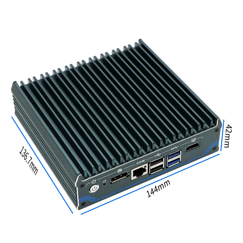 Yanling 12th Gen Intel N100 mini pc Firewall Router 4x i225-V 2.5G LAN Computer DDR4 RAM NVMe SSD Fanless MINI PC