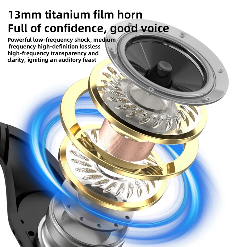 Original Wireless Bluetooth Earphones with Ultra Long Battery Life and Noise Reduction for Sports