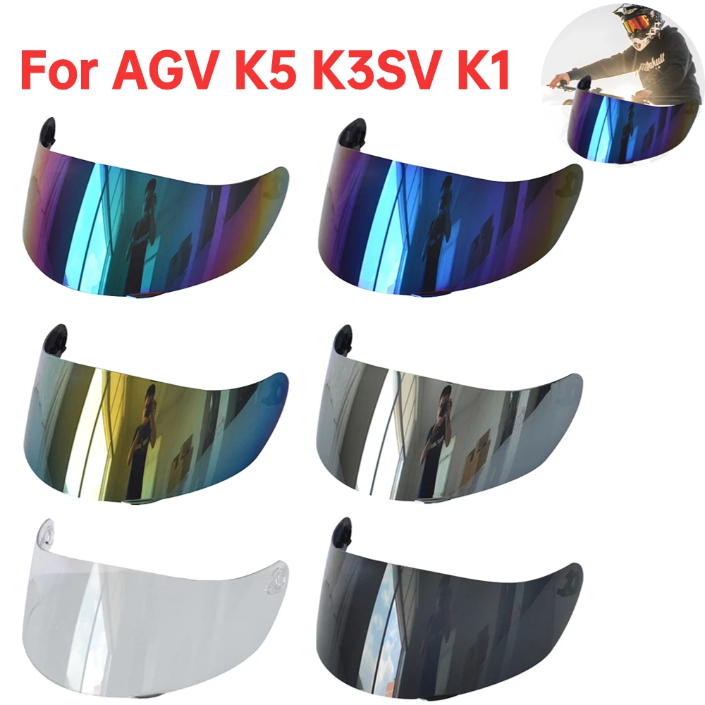 Helmet visor for AGV K1 K5 K3SV Motorcycle Helmet Shield Parts original  glasses for agv k3 sv k5 motorbike helmet Lens Full face - AliExpress