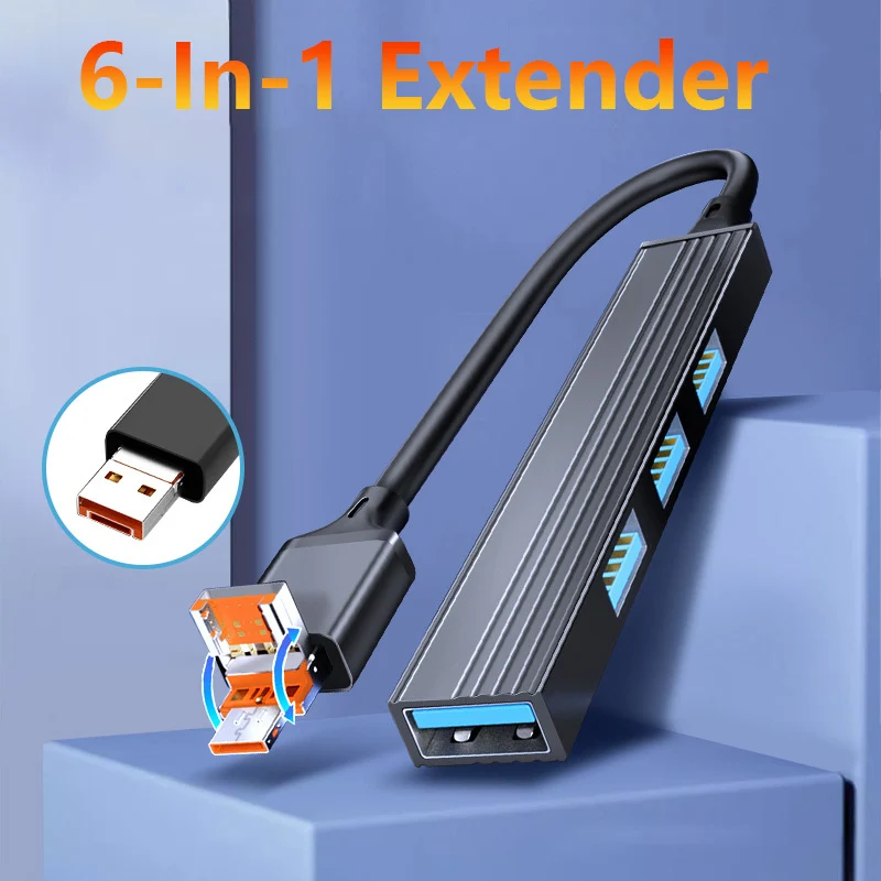 Hub Usb C 2 In 1 2.0 Adattatore Multi Splitter A 4 Porte Accessori Per Laptop Otg Per Docking Station Per Pc Xiaomi Lenovo Macbook Pro