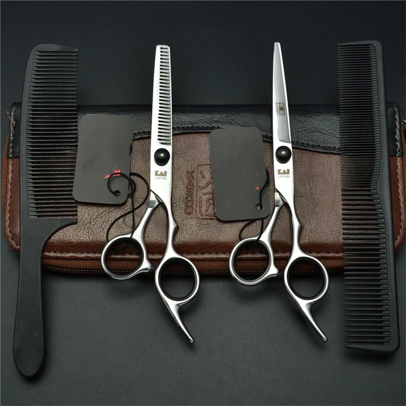 6 6.5 inch Japanese Steel Professional Hair Scissors Thinning Barber Cutting Hair Shears Salon Hairdressing Styling Tools 2