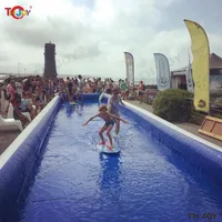 20 Meters Long PVC Indoor and Outdoor Skimboarding Inflatable Skim Board Pool Inflatable Water Pool for Skimboard 1