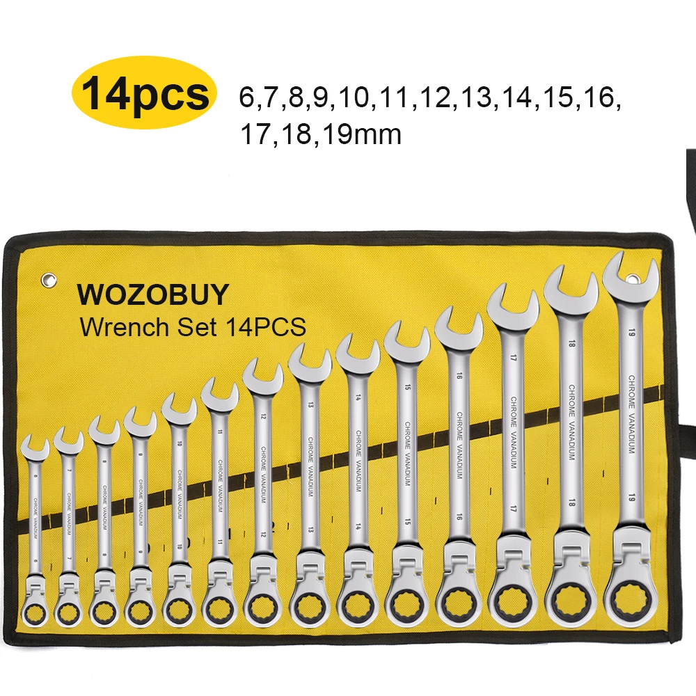 مجموعة مفاتيح ربط سقاطة احترافية، تتضمن مفتاح ربط...