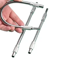 Douille de connexion d'embout pour perceuse à main, tige hexagonale, extension flexible en métal, porte-embout magnétique, tournevis hexagonal, 150mm, 300mm, le plus récent 2