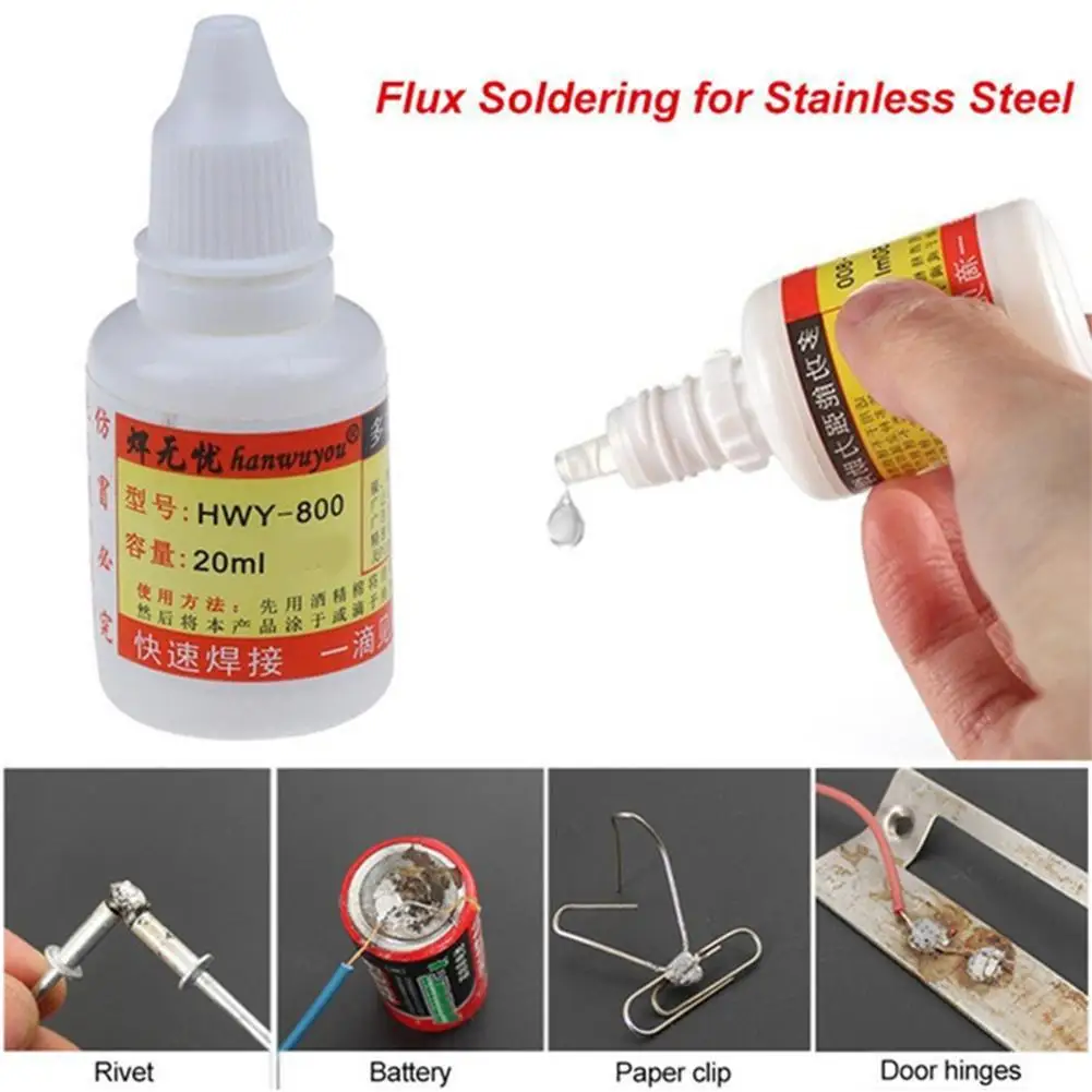 

20ml Powerful Soldering Agent Multifunctional Stainless Paste Environmentally Nickel Friendly Steel Flux Liquid Tool Solder Q6J4