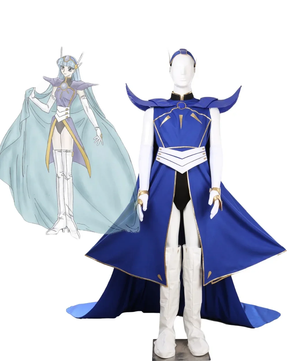 Волшебный рыцарь Rayearth Ryuuzaki Umi Косплей Костюм на заказ