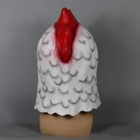 Hotline Майами Ричард петух маска игра косплей забавные животные накладка на голову белая маска петуха Хэллоуин фотореквизит маска сумасшедшая курица — изображение 5