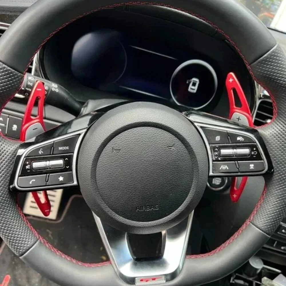 기아 쏘렌토 4 UM MQ4 GT-Line X-LINE 플러그인 하이브리드 2016-2024 차량용 스티어링 휠 연장 시프터 스티커용 신형 시프트 패들