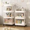Small Cart Storage Rack Mobile Organizer Multi Storey Household Trolley Multifunctional Kitchen Living Parlour Type Snack Cart 1