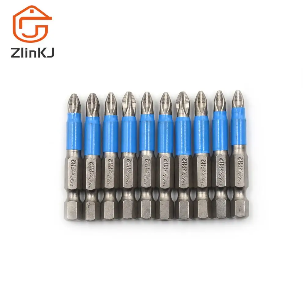 

Length 5cm 1PC 1/4" Hex Magnetic Alloy S2 Single Head Screwdriver Bits Hex Magnetic Anti Slip Bits Power Tools