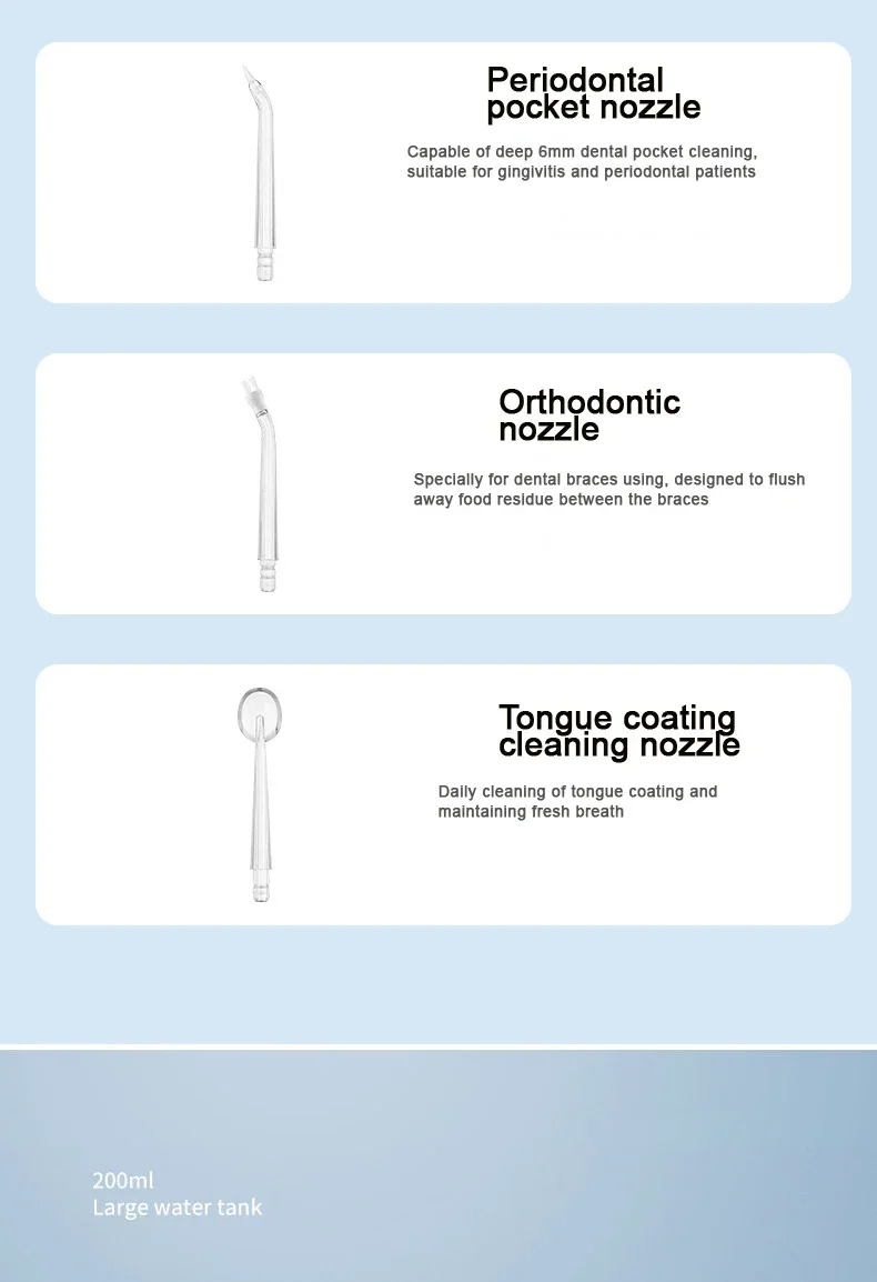 portable water flosser device