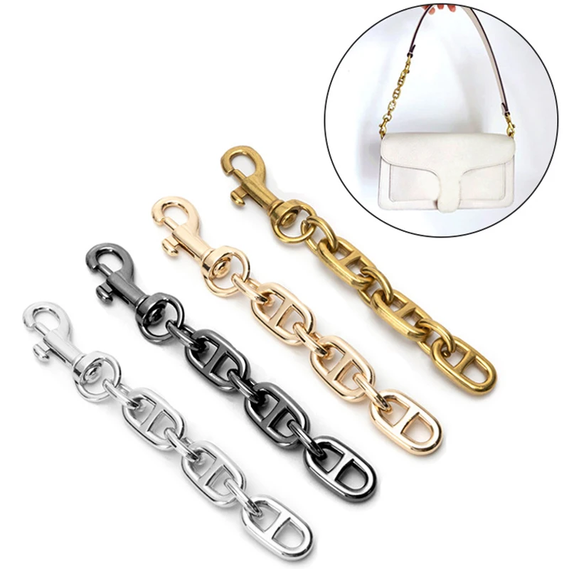 Bag Parts Accessories Metal Chain Bag Strap Extension Chain Gold Belt