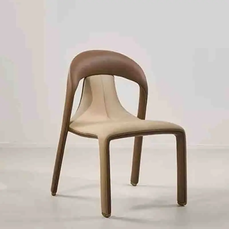 

Modern Nordic Dining Chairs Luxury Trendy Unique Floor Leather Dining Chairs Office Accent Cadeira De Jantar Kitchen Furniture