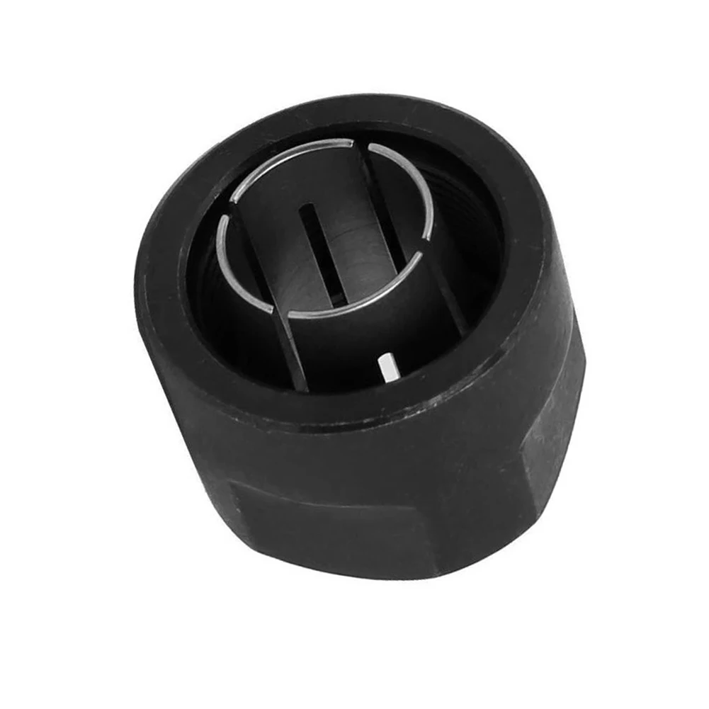 1pc Black Collet Nut Plunge Router Parts 12.7mm Center Hole For Makita 3612 Power Tool Parts 21*27mm