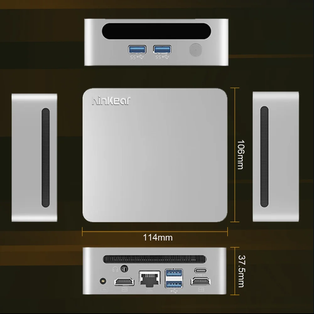 Ninkear N4 MINI PC AMD Ryzen™ 5 4600H Up to 4.2 GHz 16GB DDR4