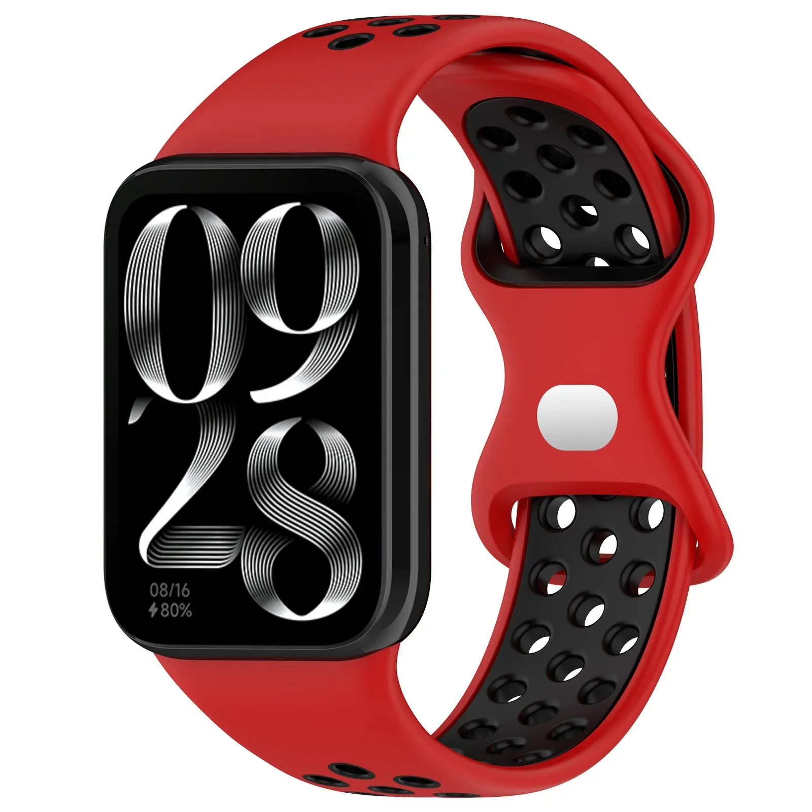 Two-Tone Silicone Strap for Smart Watches - Stylish Replacement Wristband