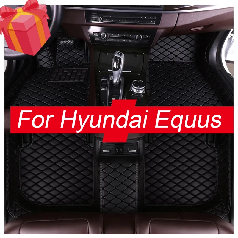 

Автомобильные коврики из искусственной кожи на заказ для Hyundai Equus 5 мест 2010-2017, детали интерьера, автомобильные аксессуары