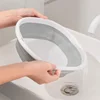 Portable Wash Basins Plastic Folding Basins Dorm Room Essentials  Foldable Bucket Basin Wash Basin Bathroom Kitchen Accessories 3