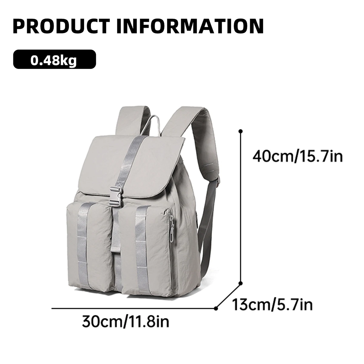 Drawstring Backpack for Women 2025 New Fashion Versatile Travel Lightweight Backpack Small Commuter Waterproof Small School Bag Couple Student Class