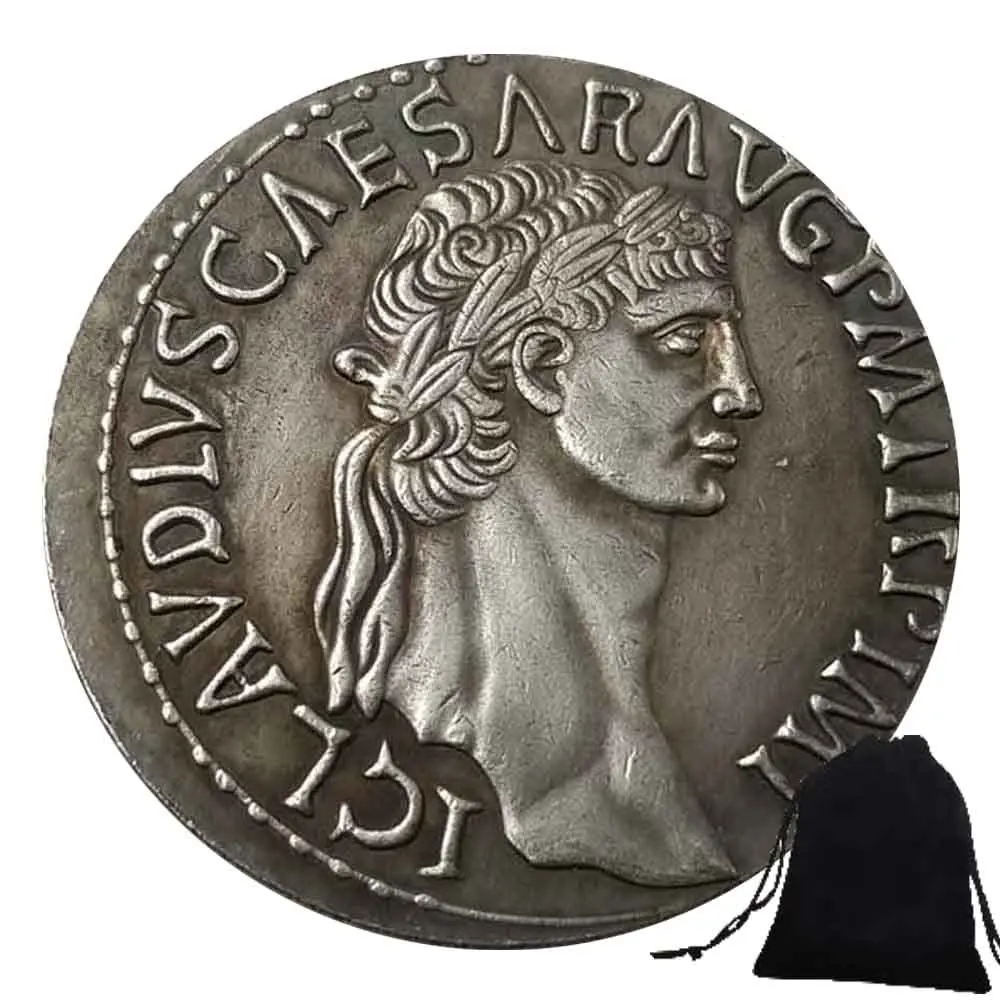 

Roman Emperor Philosopher King Coin- Uncirculated Roman Empire Coins - Luck Commemorative Coin-Discover History+Gift Bag