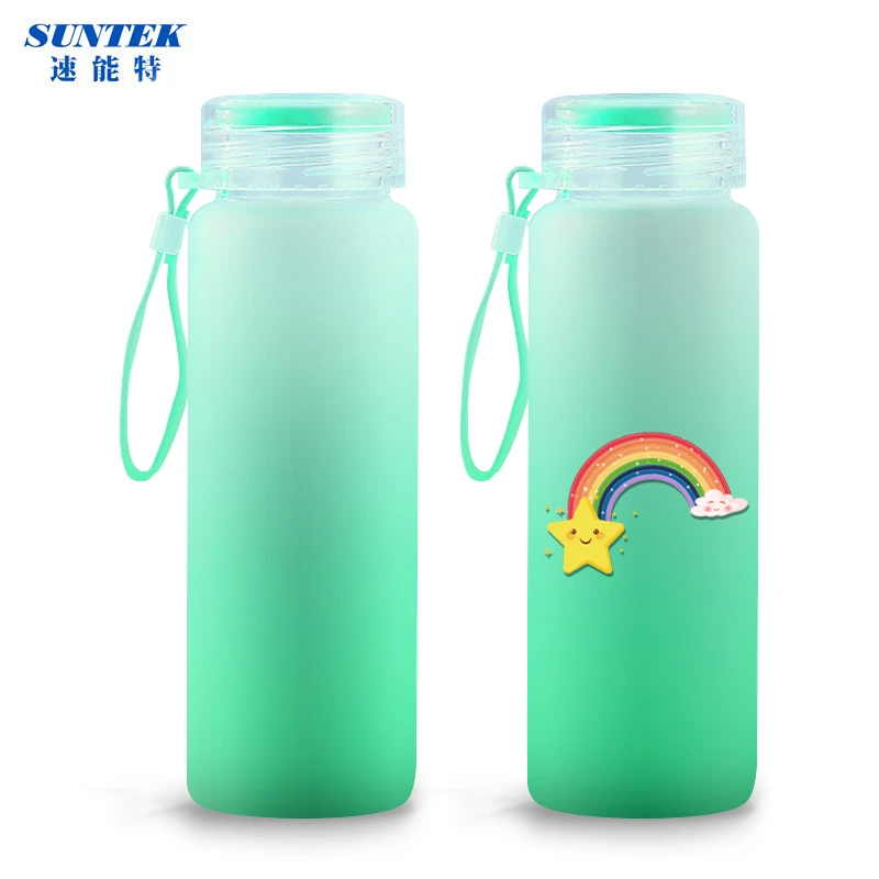 500ml High Quality Sublimation Glass Cup Water Bottle With Lip AliExpress