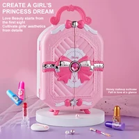 Wardrobe children's makeup bag girl, princess truly washable, pretending to play with makeup set toys, non-toxic and safe 4