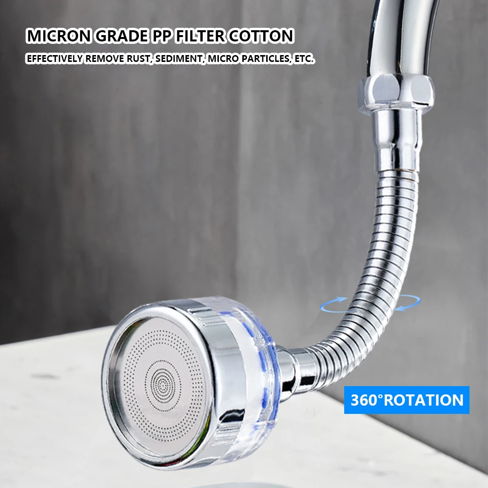 360 Degree Rotating Sink Filter Universal Faucet Filters Purifier Splash Proof Faucet Aerator Extender Home Bathroom Kitchen
