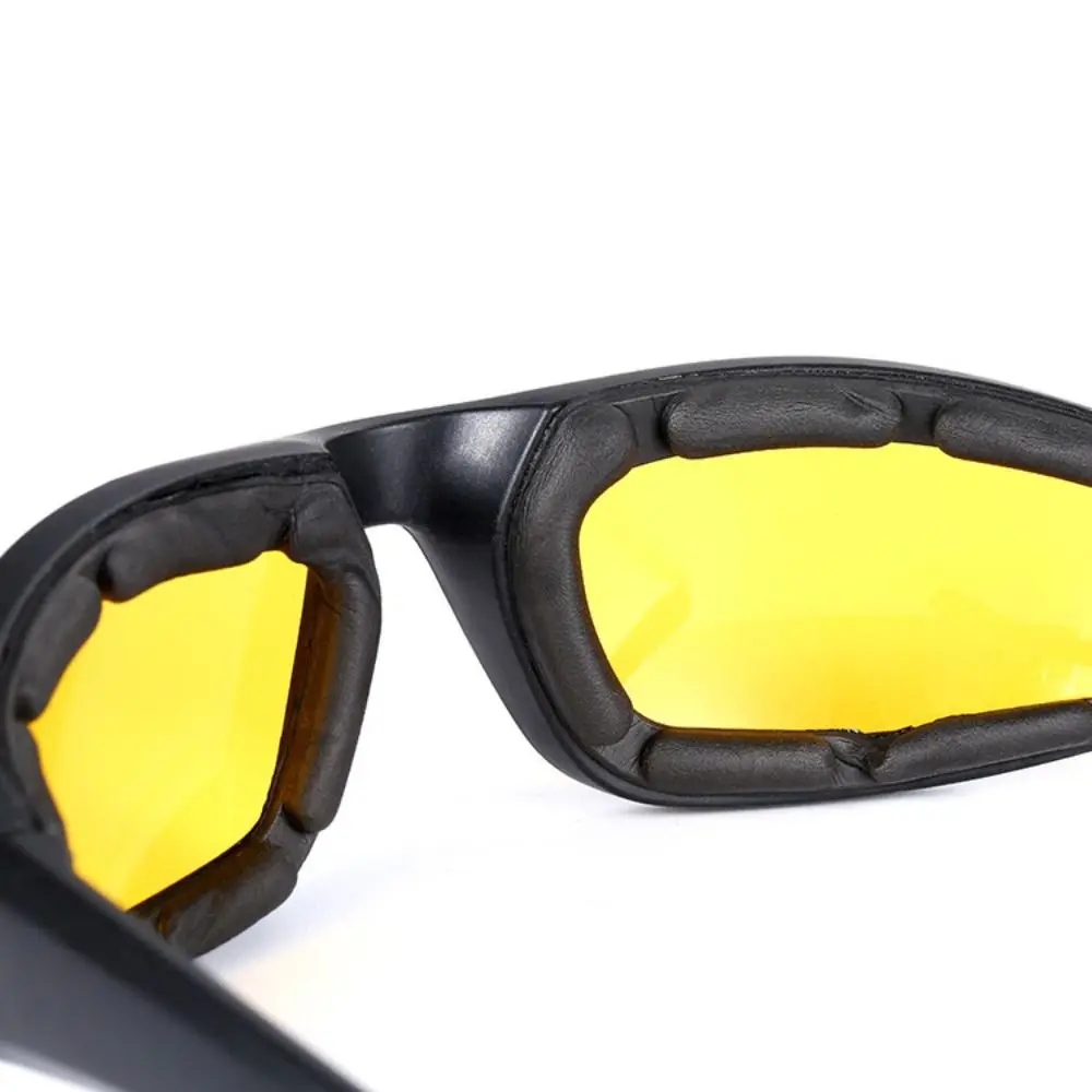 Travel Punk Yellow Lenses Sunglasses Black Shades UV Protective Outdoor Sunglasses Decoration Accessories Eyewear
