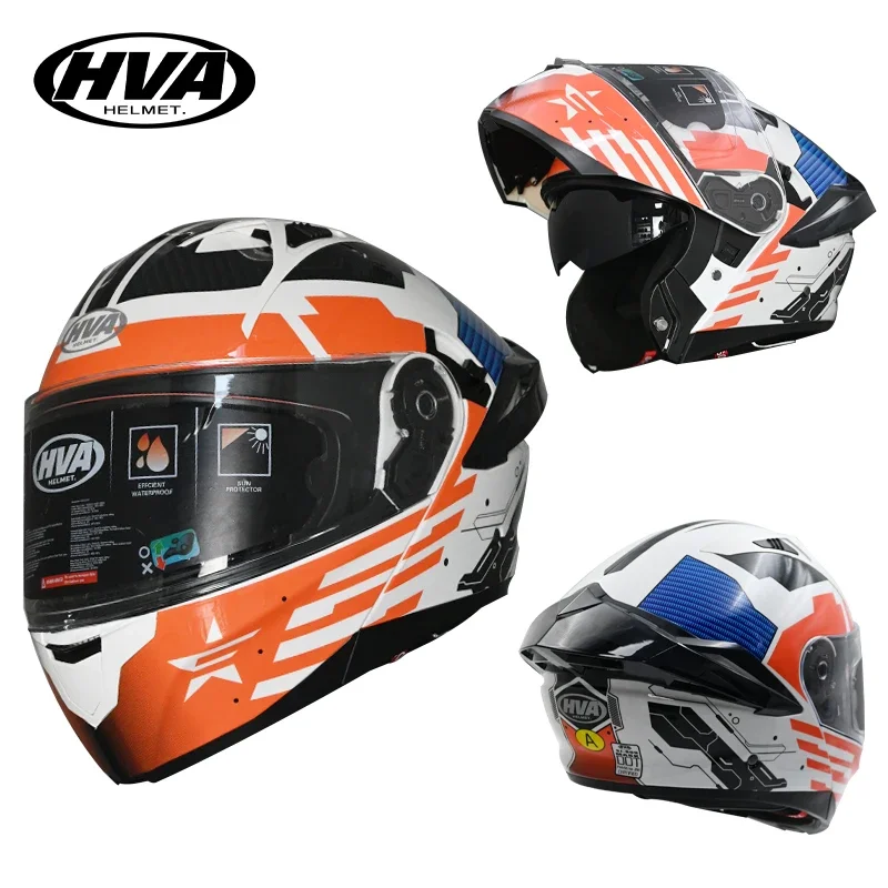 

Full Face Motorcycle Helmets Double Visors Modular Flip Up Helmet DOT Approved Casque Moto Racing Casco Abatible Para Moto