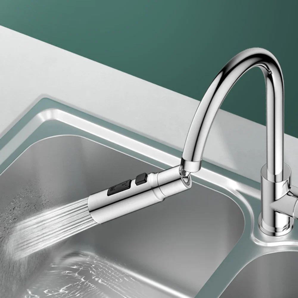360 Degree Rotatable Faucet Extender Kitchen Faucet Aerator 3 Modes Faucet Washbasin Sprayer Saving Water Tap Nozzle for Sink