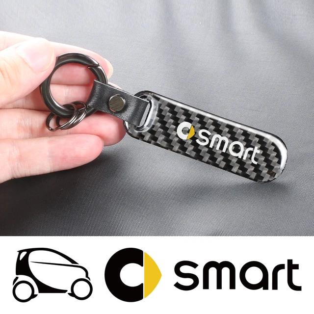 Portachiavi per auto in fibra di carbonio per Smart Eq Fortwo Forfour 453  451 452 450 454 Roadster portachiavi accessori per auto strumenti -  AliExpress