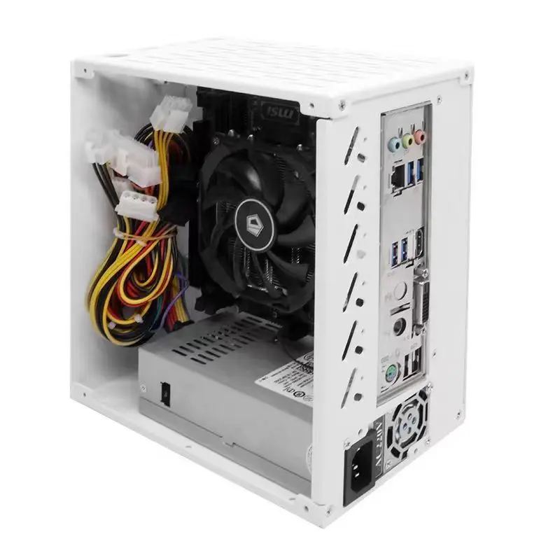 ARSYLID Q4 Home Nas Aluminum Chassis 3.5' X2 2.5' 75mm CPU Radiator Flex PSU Mini ITX Compter Case pc case pc chassis computer chassis frame mini itx desktop case