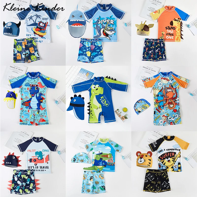 

Swimsuit Boy Shark Dinosaur Beach Clothes Boys Swimwear UV Protection UPF50 Children Swimming Wear Toddler Bathing Suit Kids