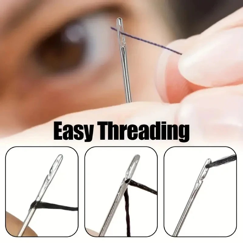 Sewing Needle 30/60pcs Stainless Steel Designed for Elderly Home Sewing Small Size Easy to Operate