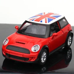 Classic BMW Mini Cooper Diecast Metal Toy Car - High Simulation Pull - Back Collectible Gift (Red - boxed)