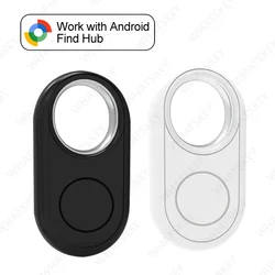 Enhanced Bluetooth GPS Tracker | Key Finder & Pet Smart Tag Compatible with Google Find My App (Black1pcs - White1pcs)
