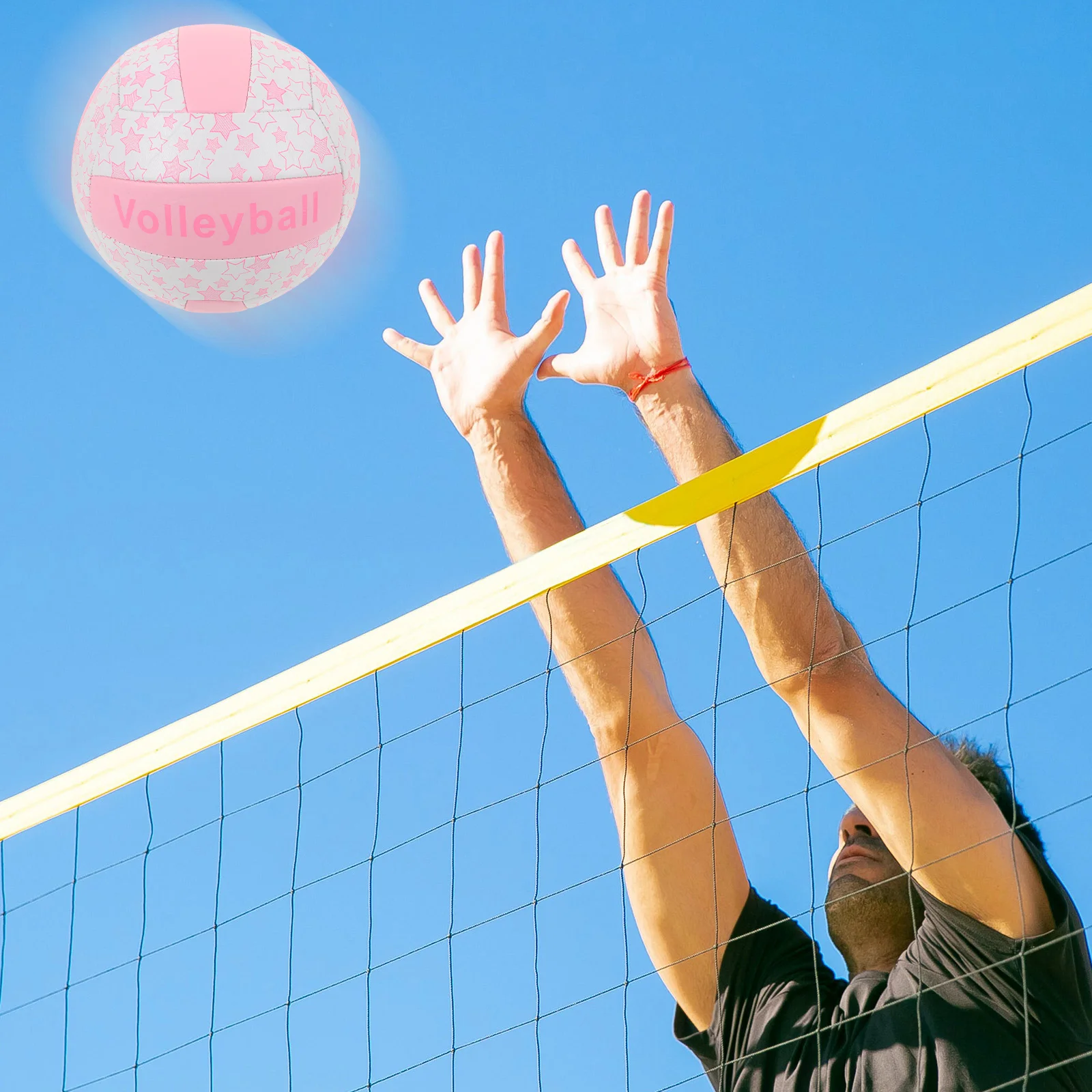 Entrance Examination Sports Ball Indoor Volleyball Training Official Pink Pvc Student
