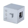 1 Pair Shower Temperature Control Handle Knob Square Silver ABS Plastic Chrome Thermostatic Handle Bathroom Taps Accessories 5