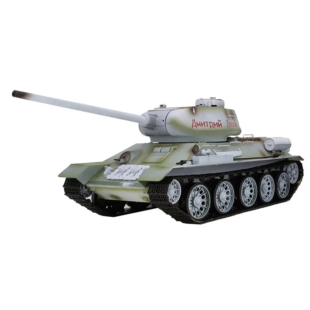 Henglong 3909-1 Russian T34/85 Large-Scale Multi-Function Battle Competitive Simulation Tank Car Model Toy 1:16 Remote Control T