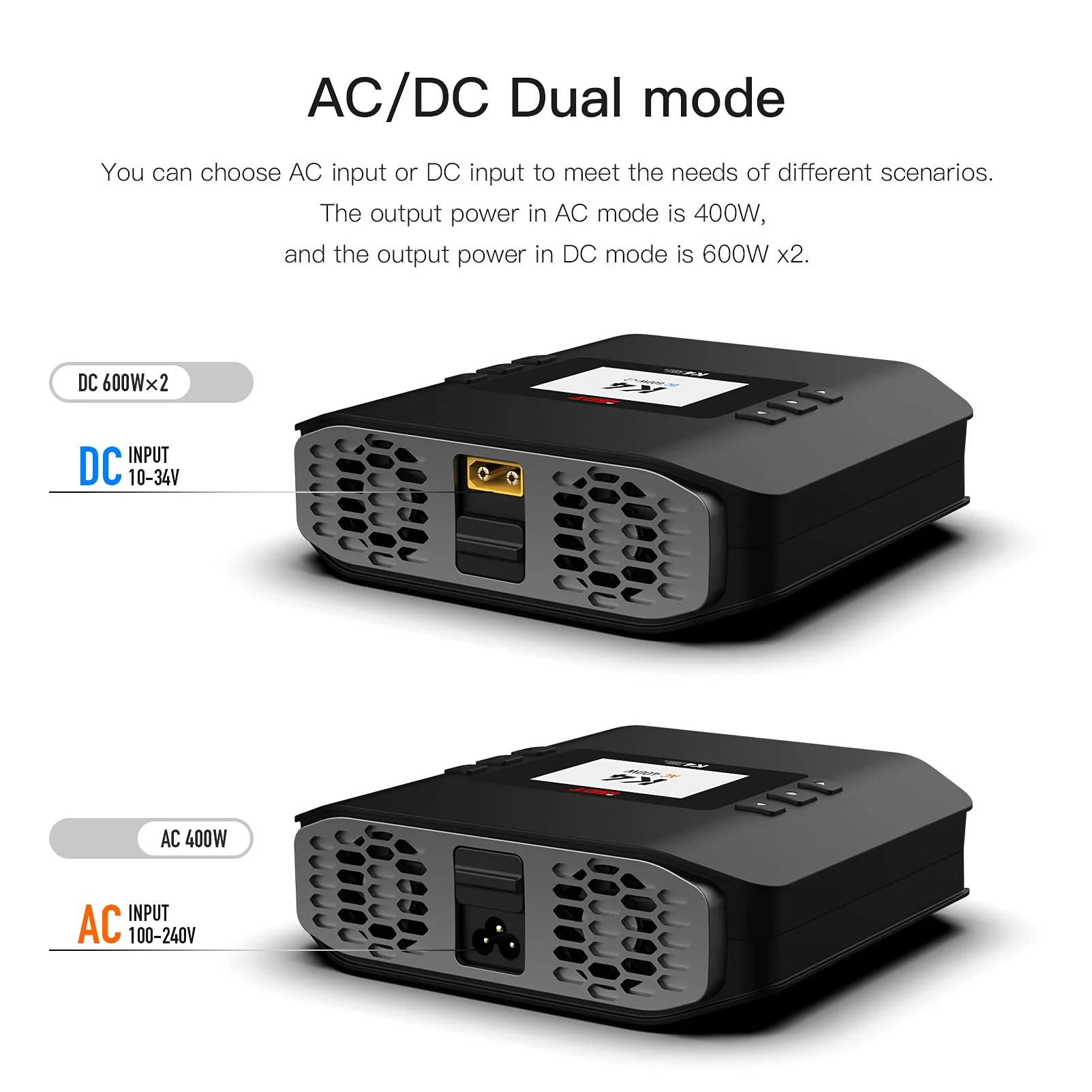 ISDT K4 Dual Channel Lipo Battery Balancer AC 400W DC 600W 20A 1~8s RC Charger