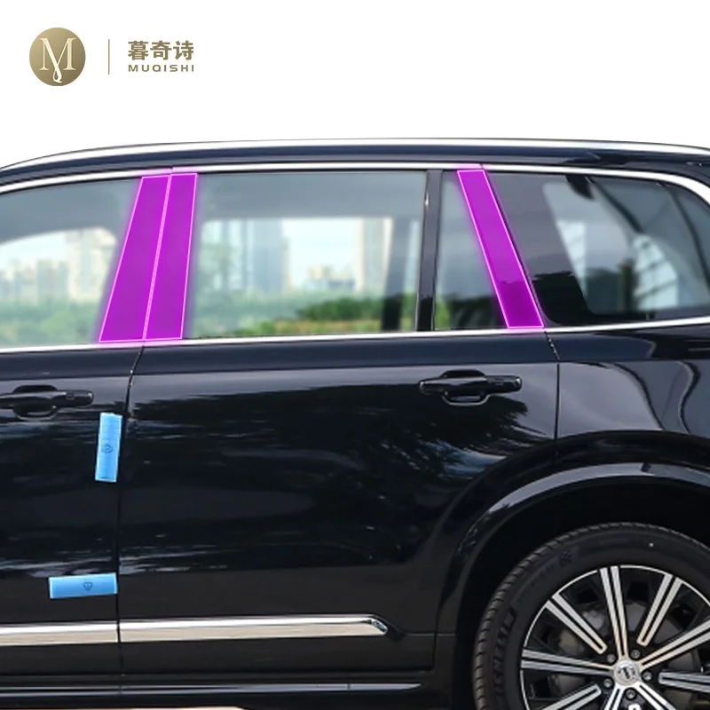 

Для Volvo XC90 2022-2024, автомобильная внешняя B C Защитная пленка для окон, стойки, краски, защита от царапин, ремонт, ТПУ пленка прозрачная