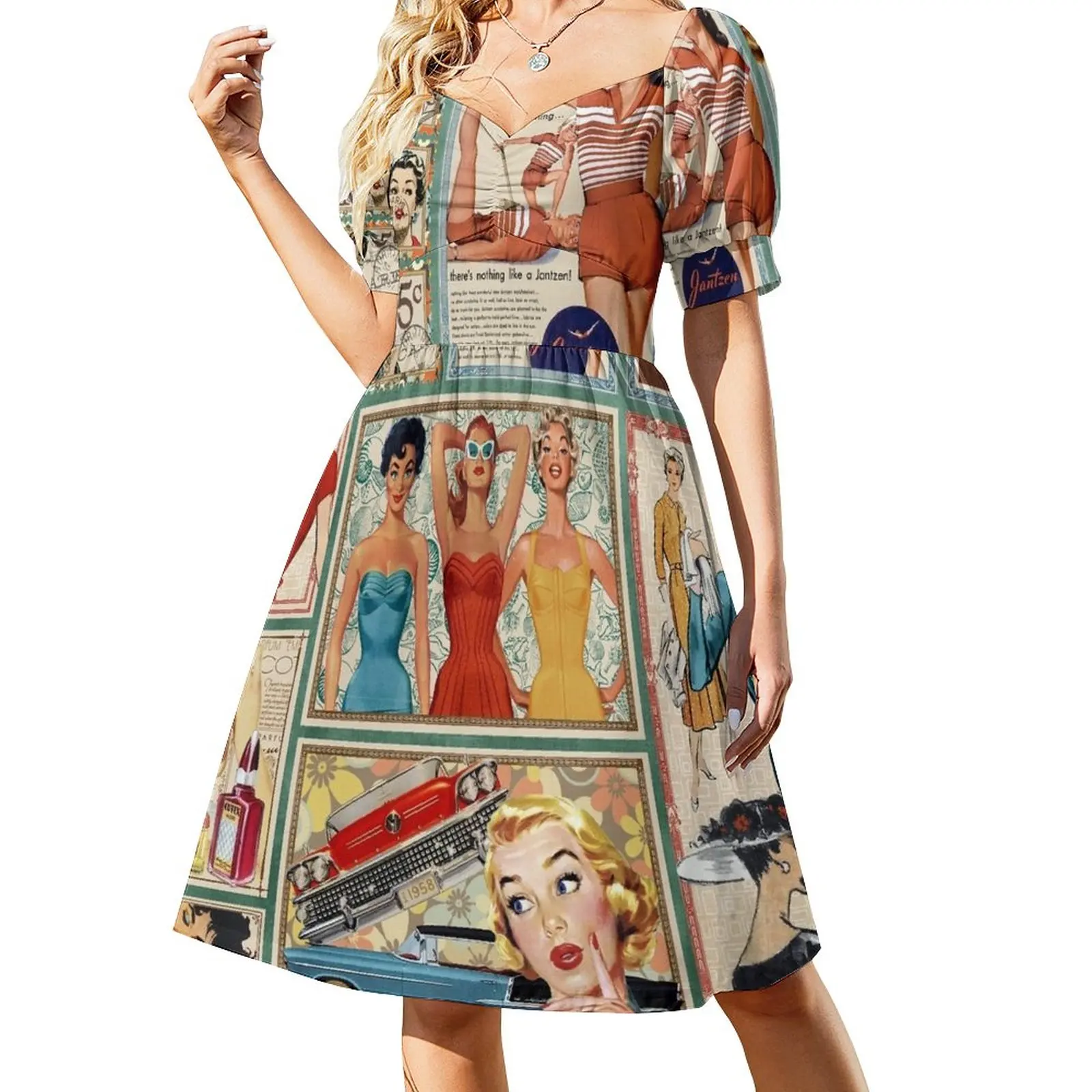 

The 50s Sleeveless Dress Woman fashion dress dresses luxury dress